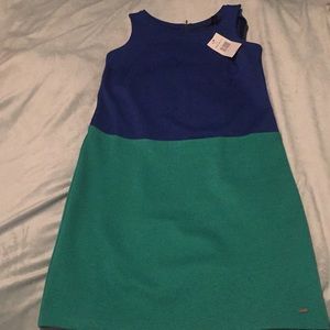 New Tommy Hilfiger blue green dress